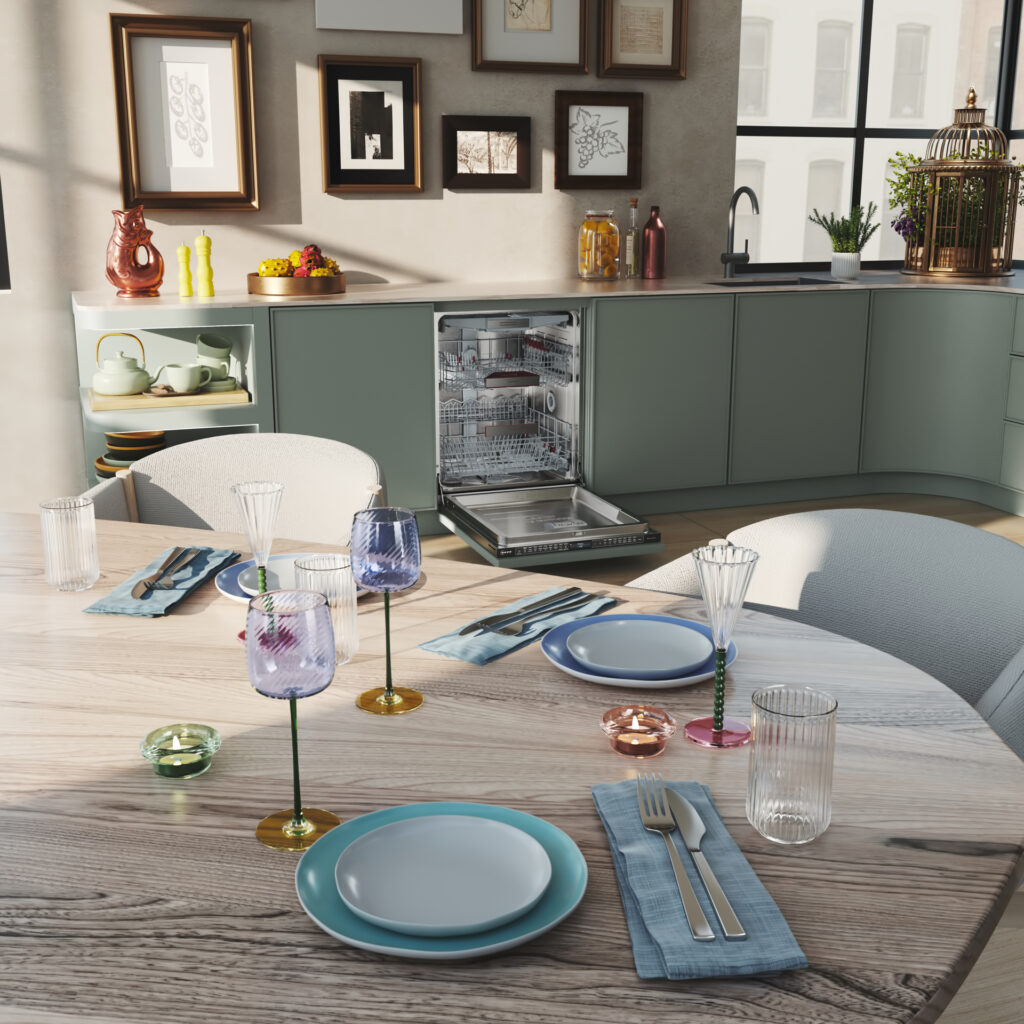 Neff Geschirrspüler mit Crystal Clean Zone, Open Dry und Energieeffizienzklasse A